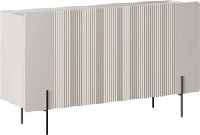 Comodă Malmi 150 cm cu 3 uși - cașmir / picioare negre