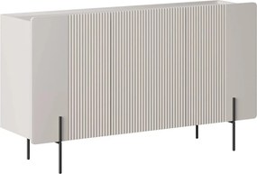 Comodă cu trei uși Malmi 150 cm - cașmir / picioare negre