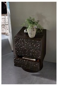 Noptieră maro închis din lemn de mango Crumble – WOOOD