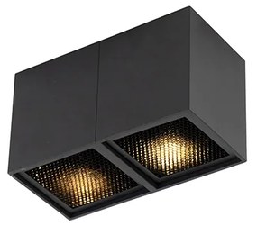 Spotlight de design negru cu 2 lumini - Qubo Honey