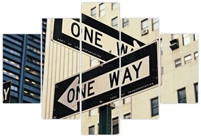Tablou - New York ONE WAY (150x105 cm)