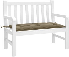 vidaXL Pernă bancă de grădină, melanj gri taupe, 100x50x7 cm, textil