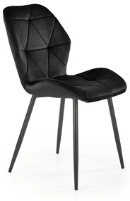 Scaun K453 velvet negru