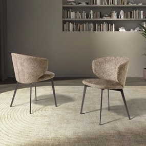 Scaun LUX design italian Brown marbled