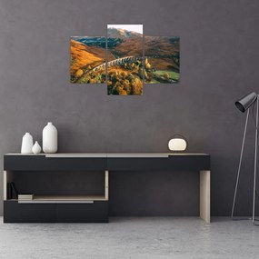 Tablou cu pod în valea din Scoția (90x60 cm)