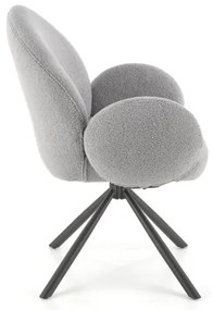 Scaun de dining KIVA, 1 buc., gri