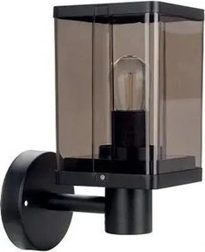 Lampă de perete de exterior 1xE27/60W/230V IP44 negru/maro fumuriu