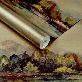 Tapet Lakeside, Autumn Gold Luxury Landscape, 1838 Wallcoverings, 5.3mp / rola