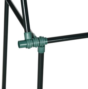 Outsunny Suport Tomate 3 Nivele din Oțel și PP Verde pentru Plante Cățărătoare Fructe Legume 38x38x182 cm | Aosom Romania