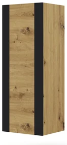 Dulap suspendat Montana (Stejar artisan + negru mat). 1085842