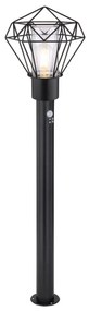 Lampă de exterior cu senzor Globo 31357S HORACE 1xE27/15W/230V IP44