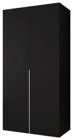Dulap de haine 100 cm Alice 1 (Negru + Cașmir). 1126097
