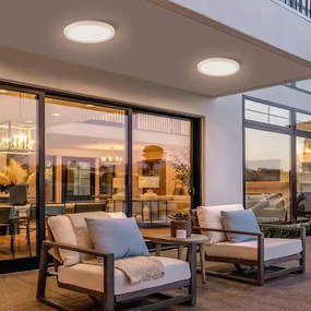 Plafonieră LED pentru baie Brilagi ULTRA SLIM LED/12W/230V d. 22,5 cm alb IP54