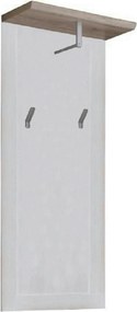 Cuier PROVENSAL, alb/stejar San Remo, PAL infoliat, 59x30x143 cm