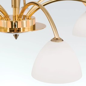 Candelabru 7 brate elegant design modern OPALDESIGN, auriu mat