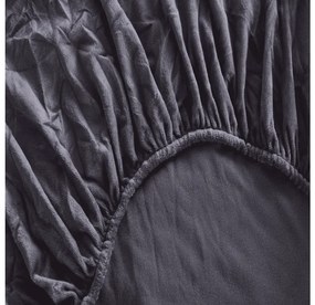 Cearsaf microplus SOFT BRONE 90x200 cm gri antracit