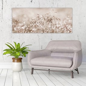 Tablou - Pajiște în tonuri de maro (120x50 cm)