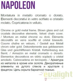 Candelabru design elegant NAPOLEON SP8 crom 167244