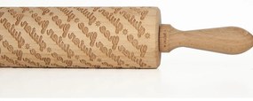 Făcăleț din lemn cu model pentru aluat Valek Gluten Free