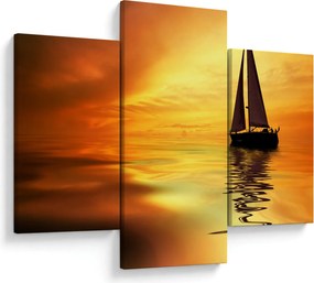 Tablou - Sailboat la apus de soare (90x60 cm)