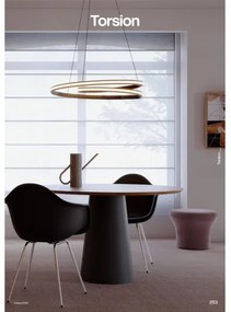 Redo 01-4364 - Lustră LED dimabilă TORSION pe cablu, 60W/230V, auriu