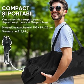 Outsunny 2 Scaune Camping PliaBile Alb-Crem | Aosom Romania