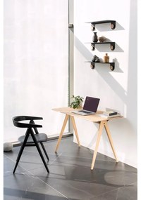 Birou din lemn de stejar 60x120 cm Ava – Gazzda