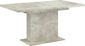 Masa extensibila BOBA, gri beton, DTD laminat, 160/200x90x77 cm