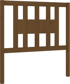vidaXL Tăblie de pat, maro miere, 106x4x100 cm, lemn masiv de pin