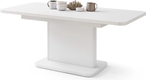 Mazzoni ASTON MINI-Z Alb Mat - MĂSUȚĂ DE CAFEA MODERNĂ EXTENSIBILĂ REGLABILĂ PE ÎNĂLȚIME MASĂ TRANSFORMABILĂ