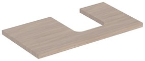 Blat pentru lavoar Geberit One cu decupaj in dreapta 90 cm stejar bej