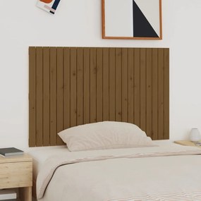 824921 vidaXL Tăblie de pat pentru perete, maro miere, 140x3x90 cm, lemn pin