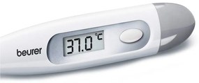 Termometru digital Beurer FT 09/1, rezistent la apă, memorie, fără mercur, semnal sonor, afișaj, alb