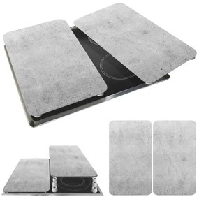 WENKO 53906100 - Capac pentru plită 30 x 52 cm, gri/transparent