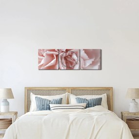 Tablou - Detaliu flori (cu ceas) (90x30 cm)