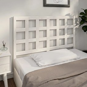 817881 vidaXL Tăblie de pat, alb, 125,5x4x100 cm, lemn masiv de pin