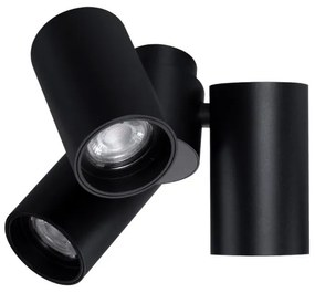 Spot modern directionabil aplicat tavan/plafon MAKALU 3 GU10 negru