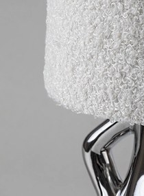 Veioza/Lampa de masa decorativa Smurfy crom/crem