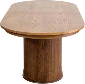 Masă lemn masiv nuc Ovala Milano 210 (+60) х 100 х 77 cm / Stejar - Natur