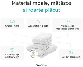 Prosop de maini Confort 50 x 100 cm gri inchis, 100% bumbac