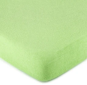 Cearșaf de pat 4Home, din frotir, verde, 180 x 200 cm, 180 x 200 cm
