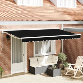 vidaXL Material pentru marchiză de schimb pentru cadru de 4x2 m negru
