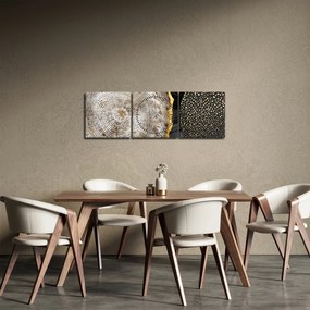 Tablou - Trunchiul copacului colaj 2 (cu ceas) (90x30 cm)