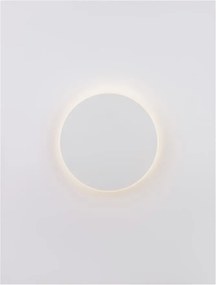 Aplica LED de perete design ambiental CYRCLE 30cm alba