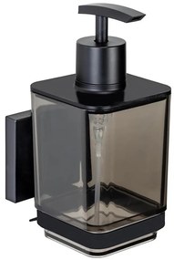 WENKO 71444800 - Dozator de săpun VACUUM-LOC QUADRO ED 7,5x16 cm negru