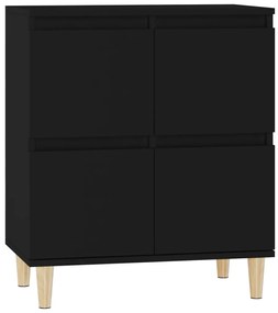 821157 vidaXL Servantă, negru, 60x35x70 cm, lemn prelucrat