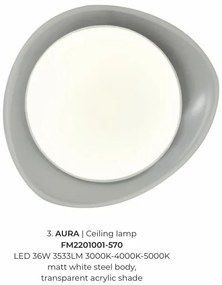 Plafoniera LED design modern AURA 57