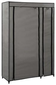 Dulap pliabil de haine, gri, 110x45x175 cm, textil Gri, 1