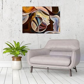 Tablou - Abstractizarea capetelor (70x50 cm)