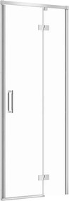 Usa de nisa batanta Cersanit Larga 90 cm sticla 6 mm crom dreapta